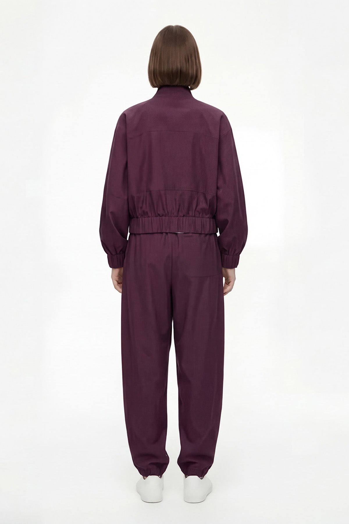 Set urban minimalist burgundy