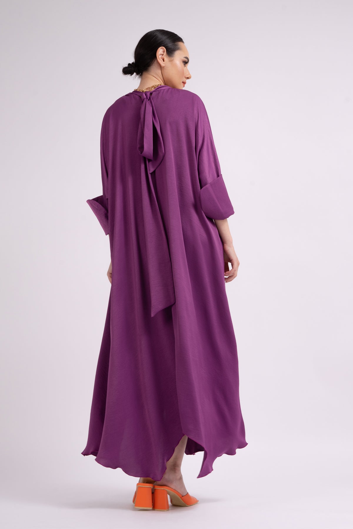 Rochie maxi mov intens