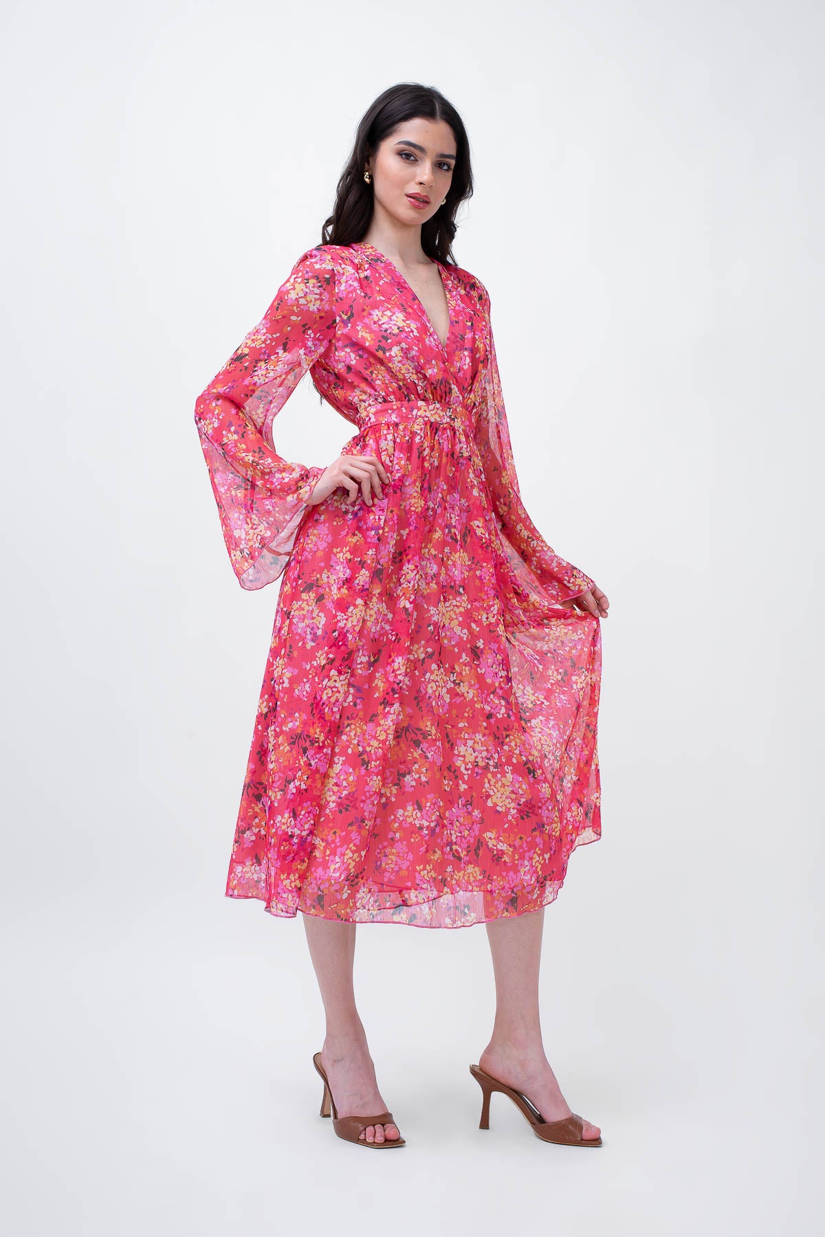 Floral Printed Midi Dress