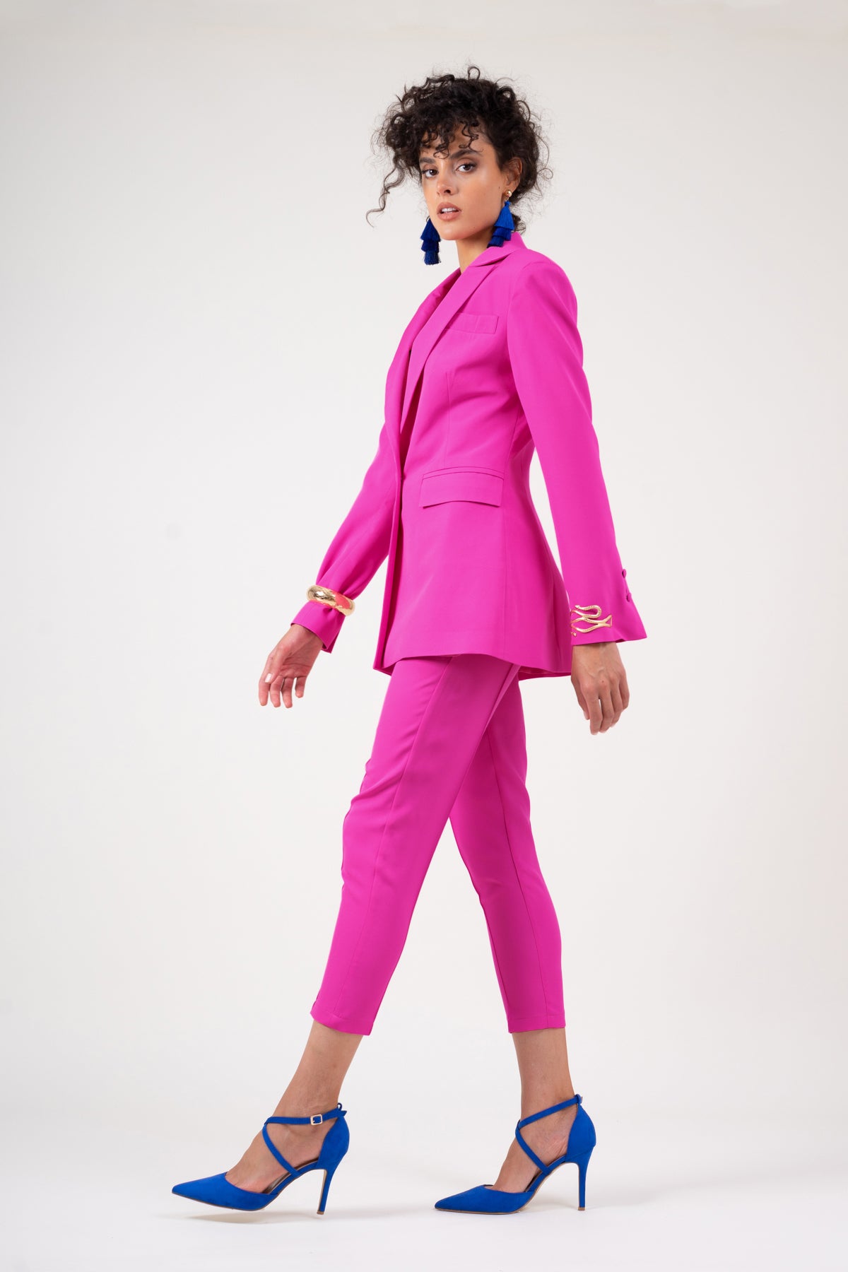 Bright pink blazer