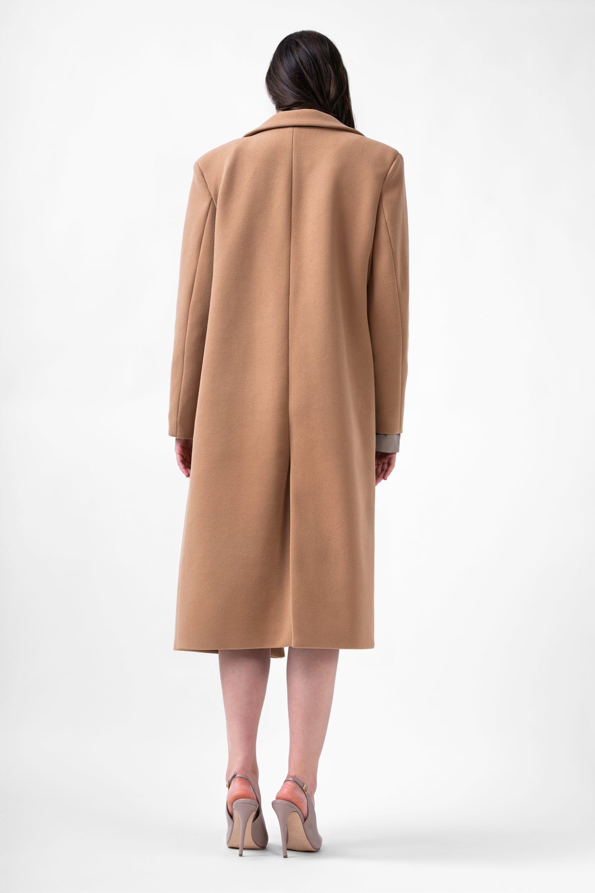 Camel Straight Overcoat