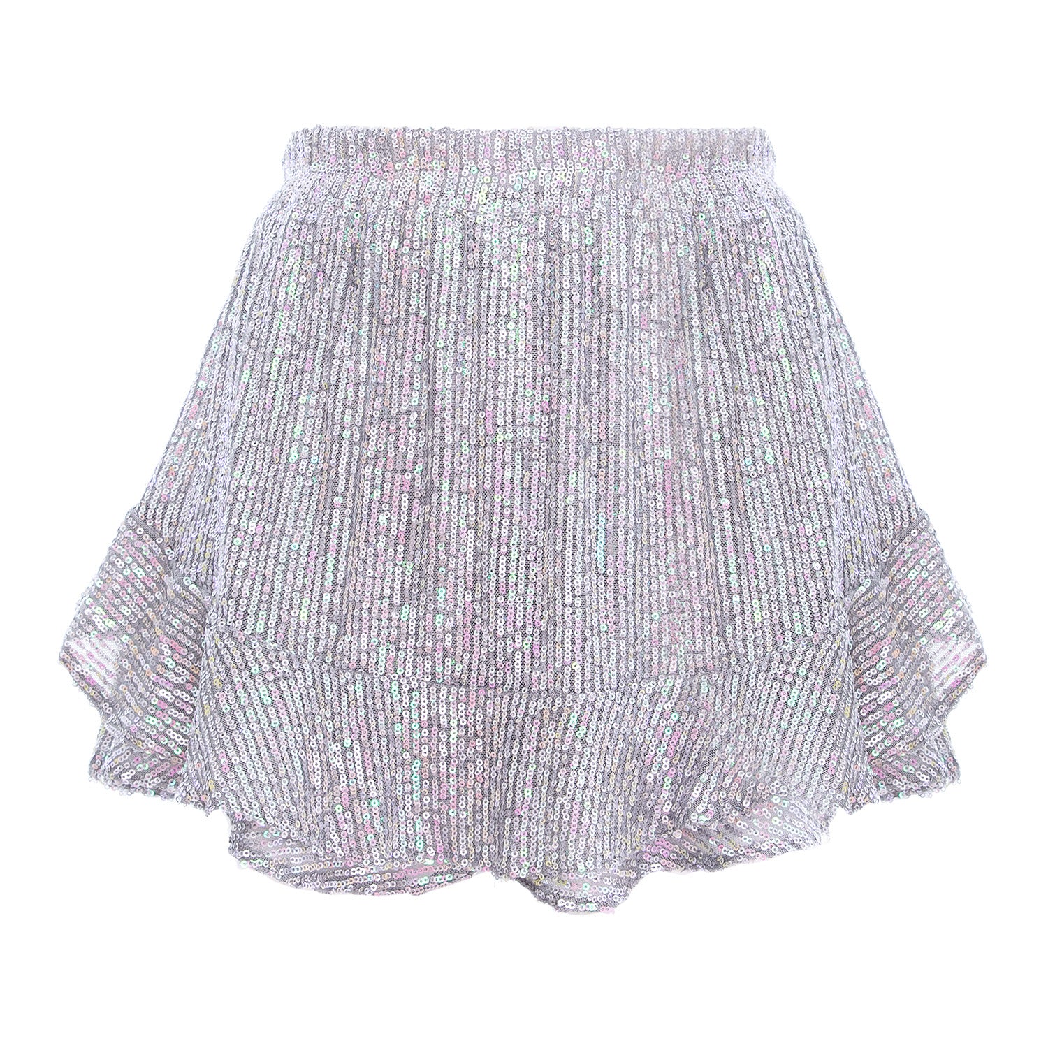 Light Multicolour Sequin Mini Skirt