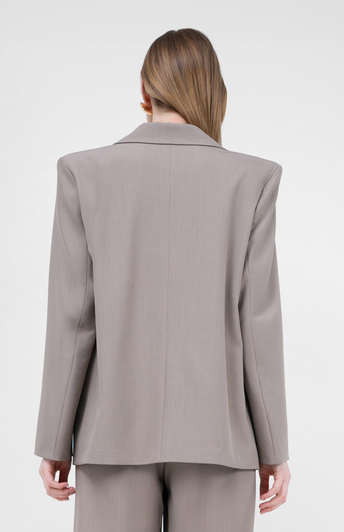 Beige Regular Blazer With Double Pocket