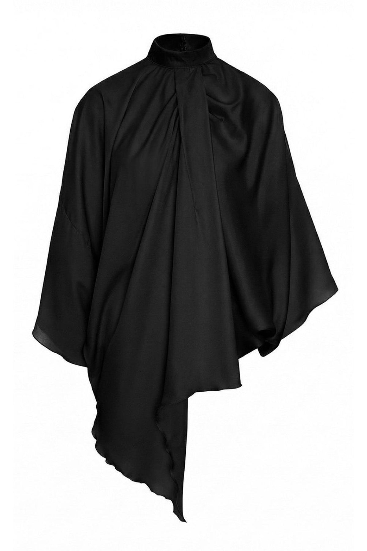 Bluză statement asimetrică neagra