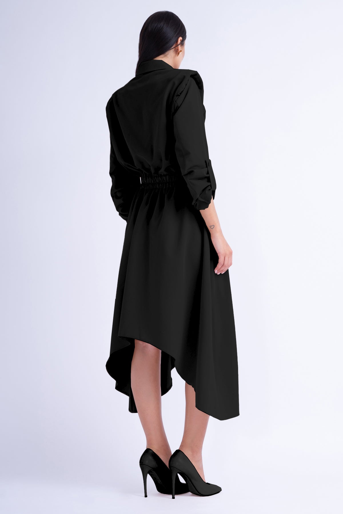 Black Blazer Midi Dress