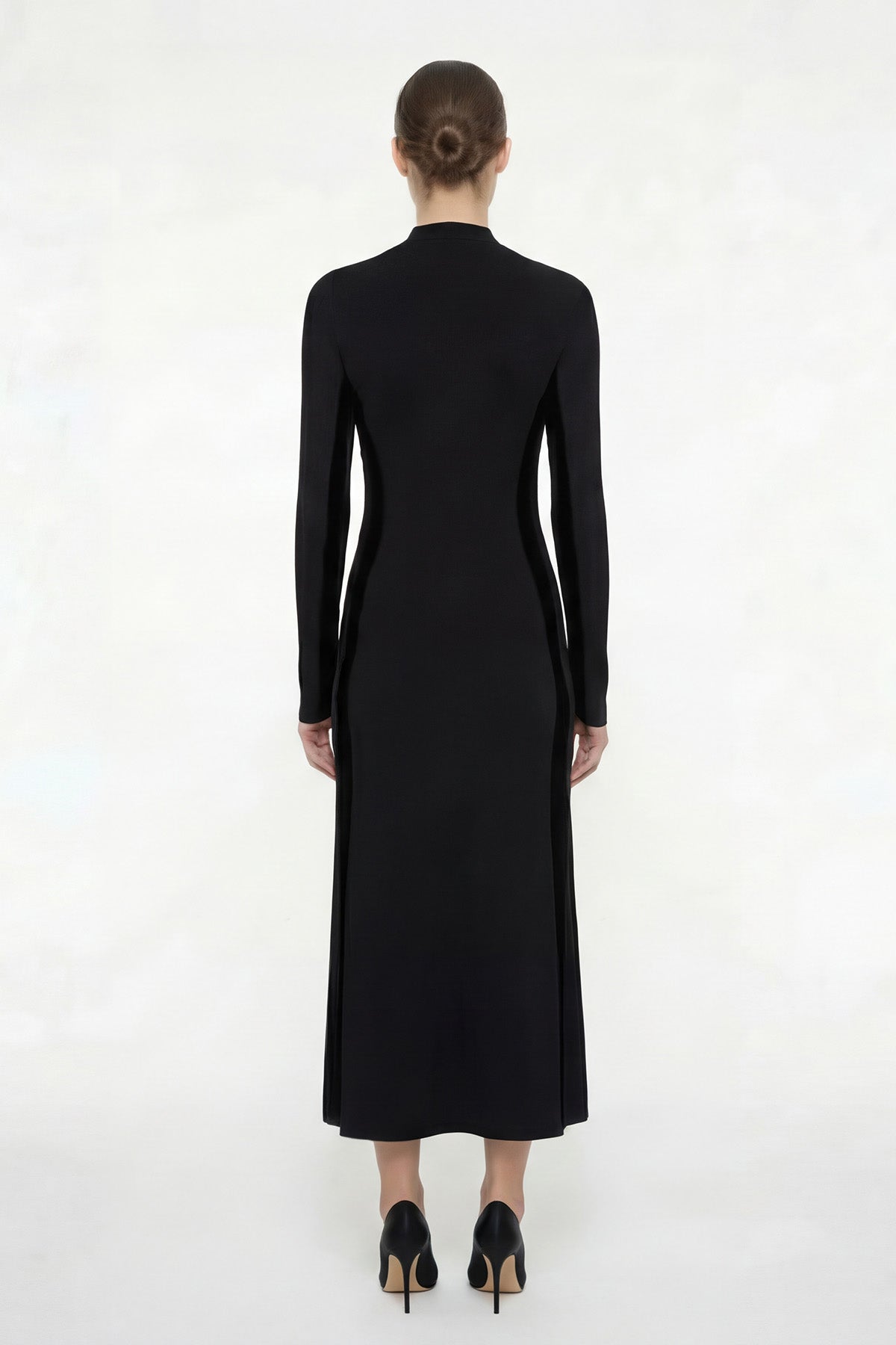 Rochie maxi bicoloră din modal