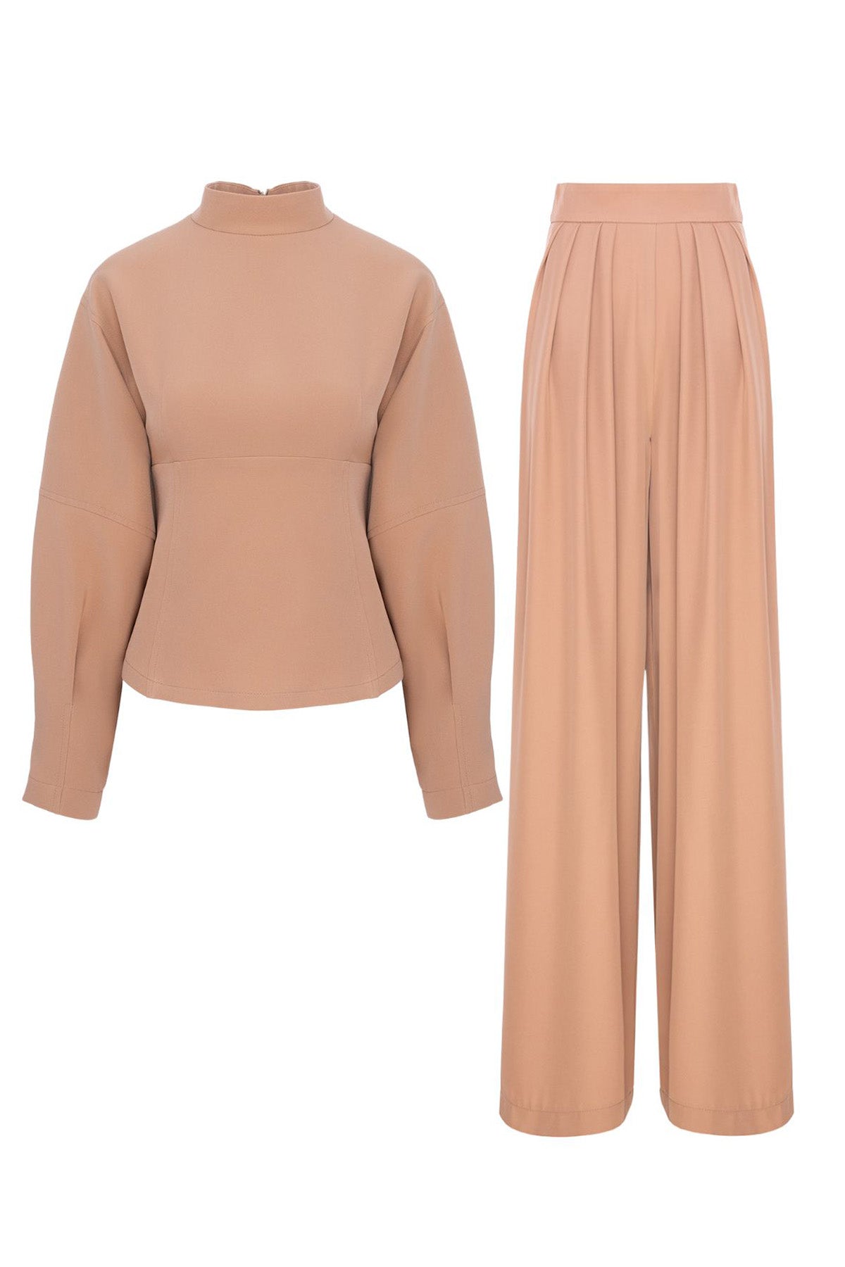 Set elegant minimalist în tonuri nude