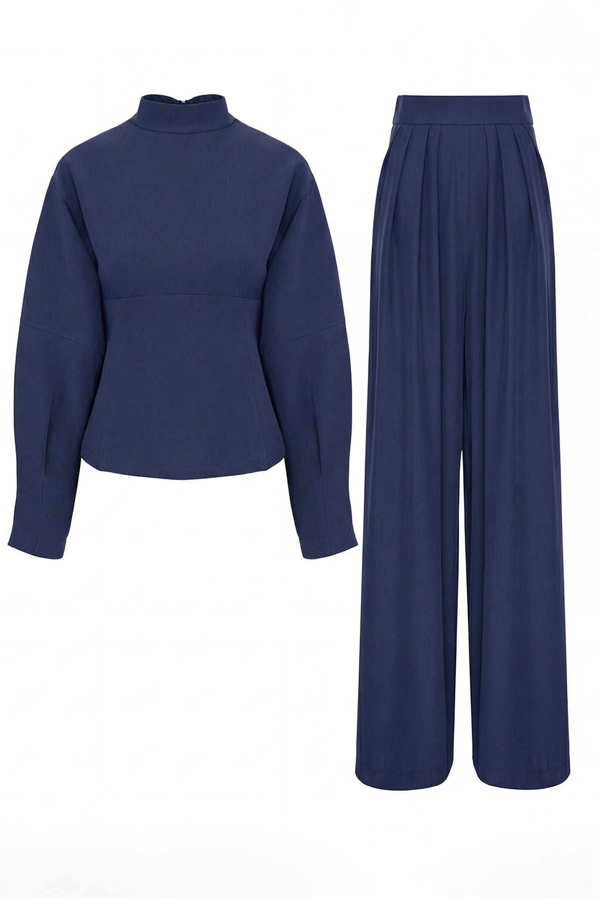 Set elegant minimalist navy