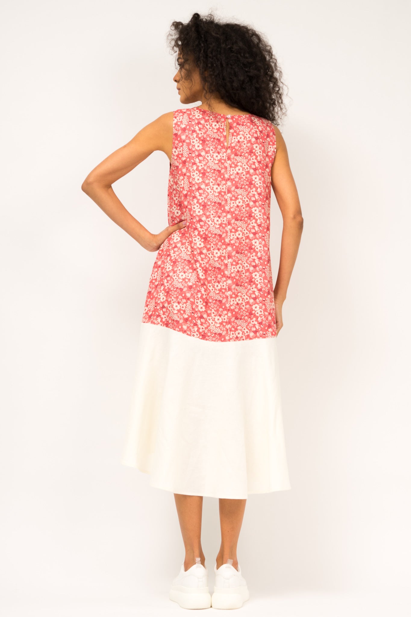 Rochie printata asimetrica