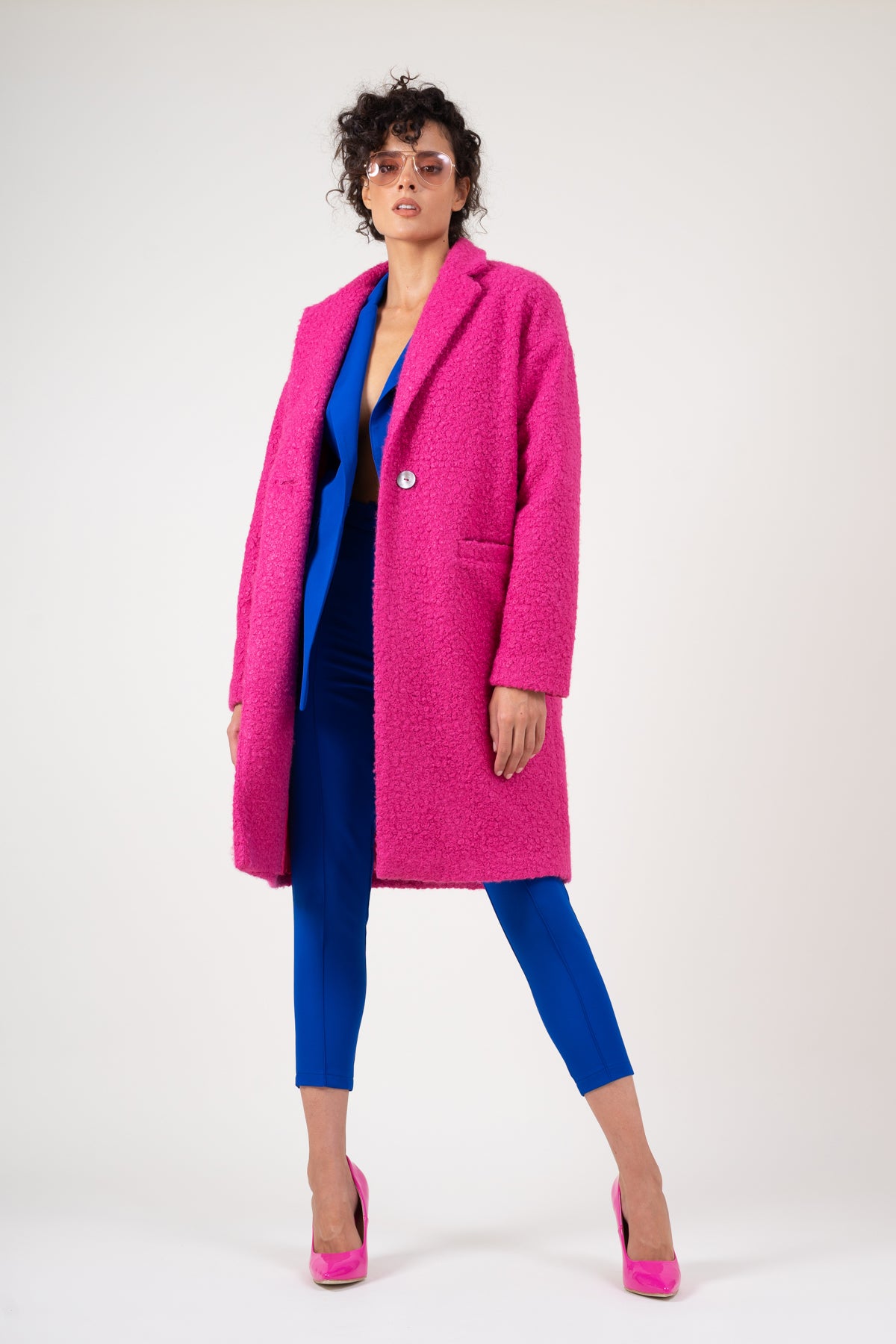 Short hair Teddy coat - Pink