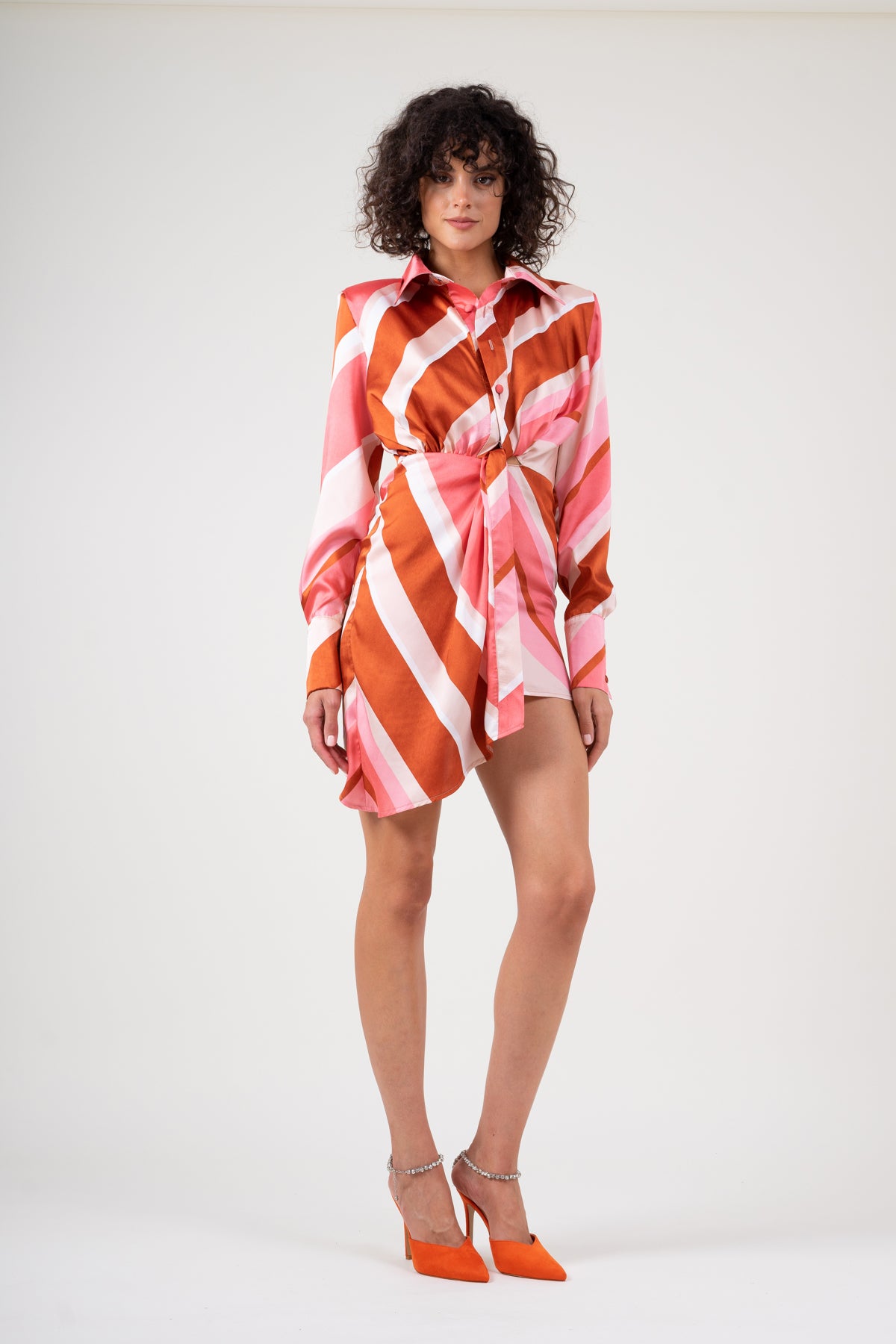 Asymmetrical retro dress