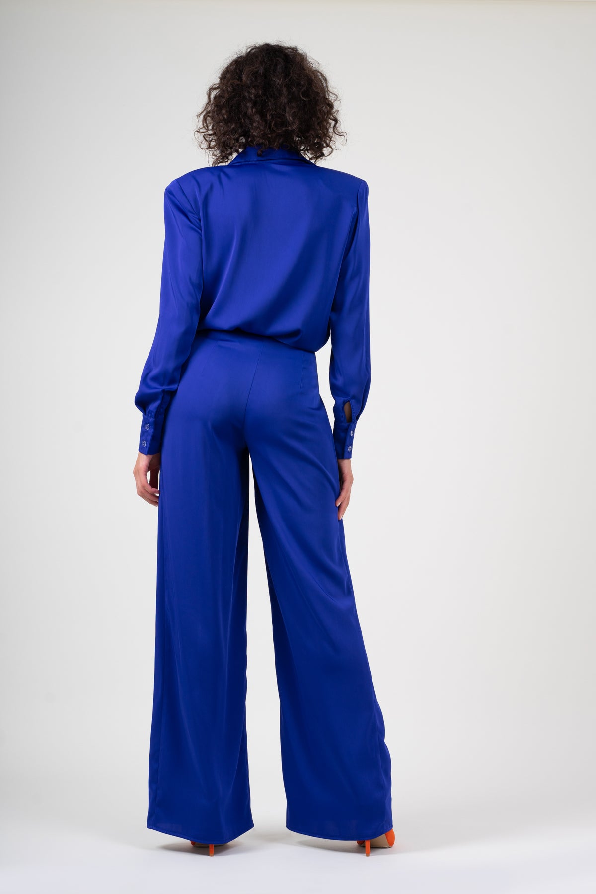 Electric blue trousers