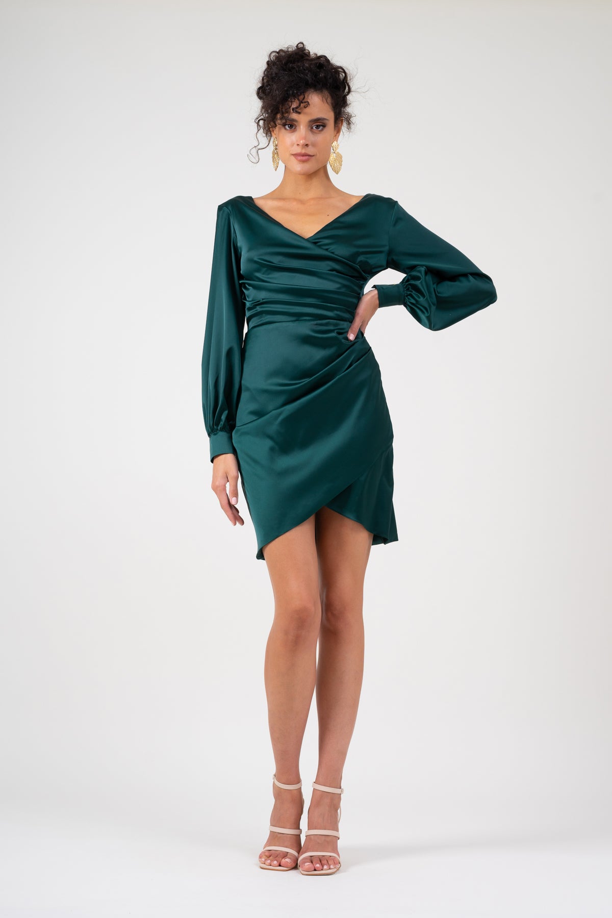 Emerald green dress