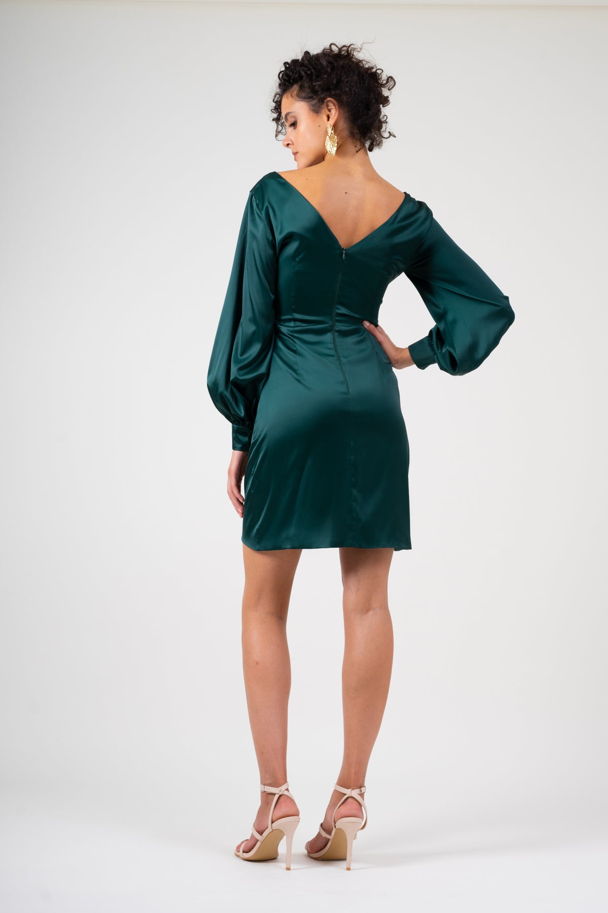 Emerald green dress