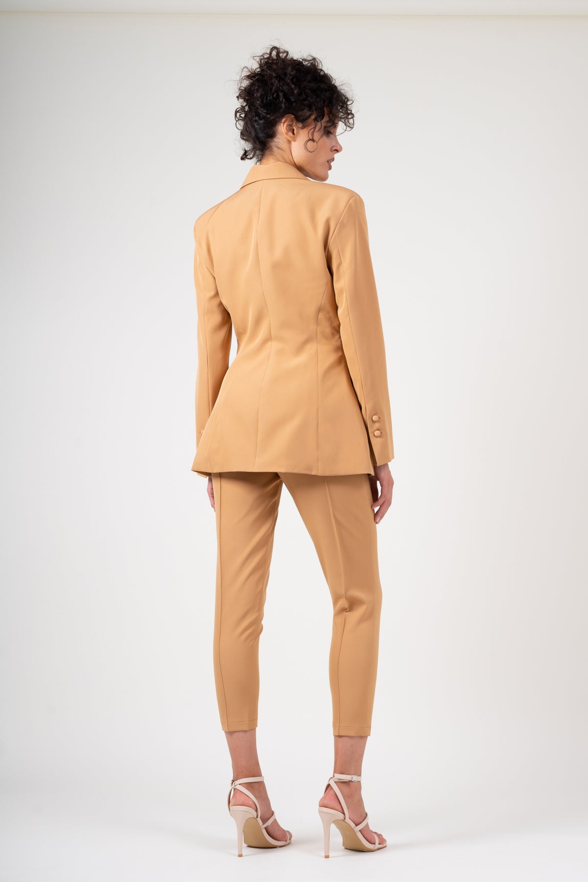 Sacou slim fit camel