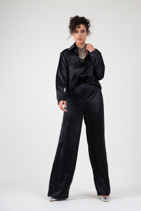 Black set with shirt and trousers