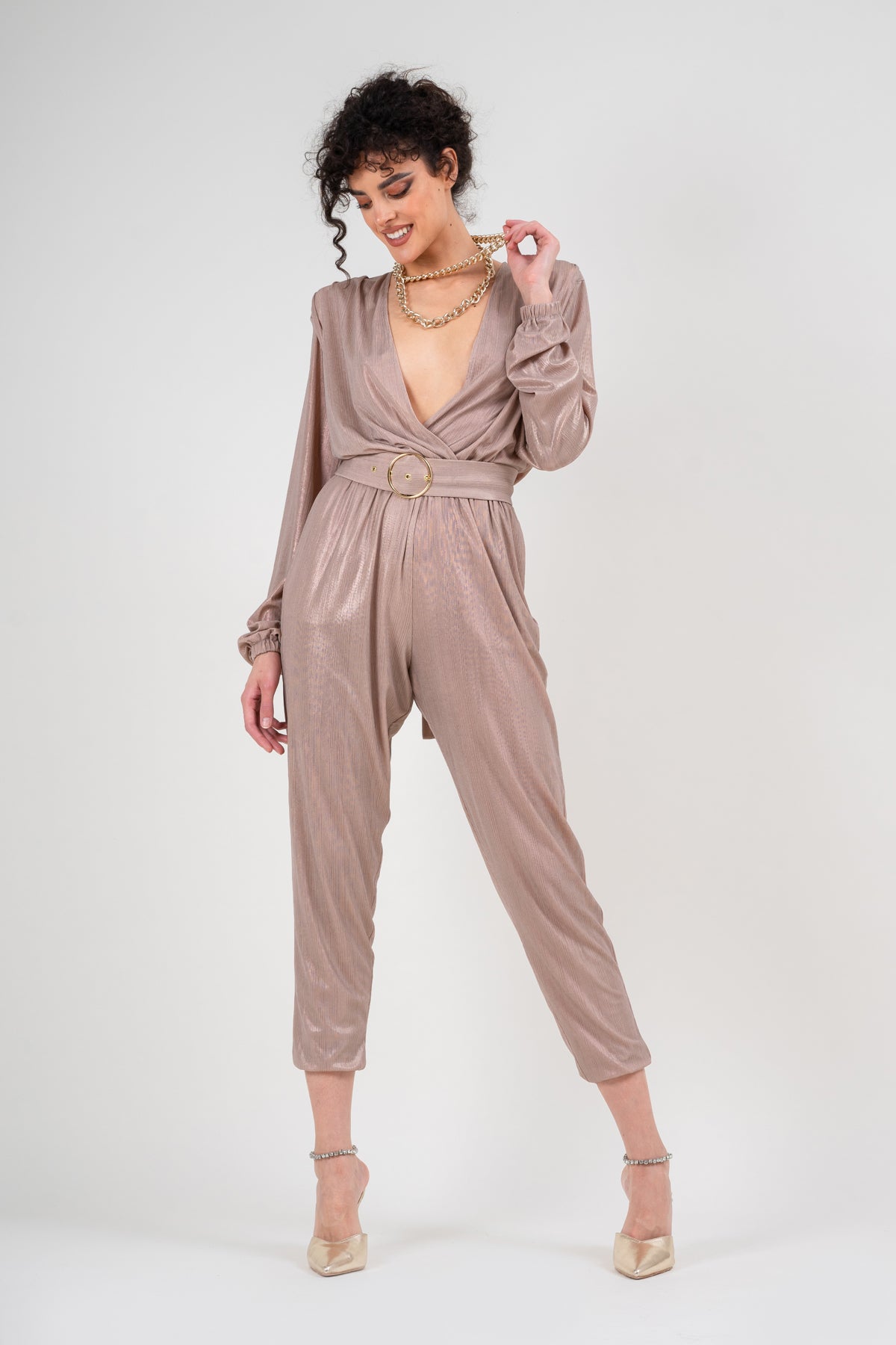 Metallic jumpsuit