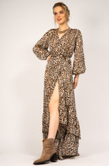 Festival Maxi Dress in Leopard Print