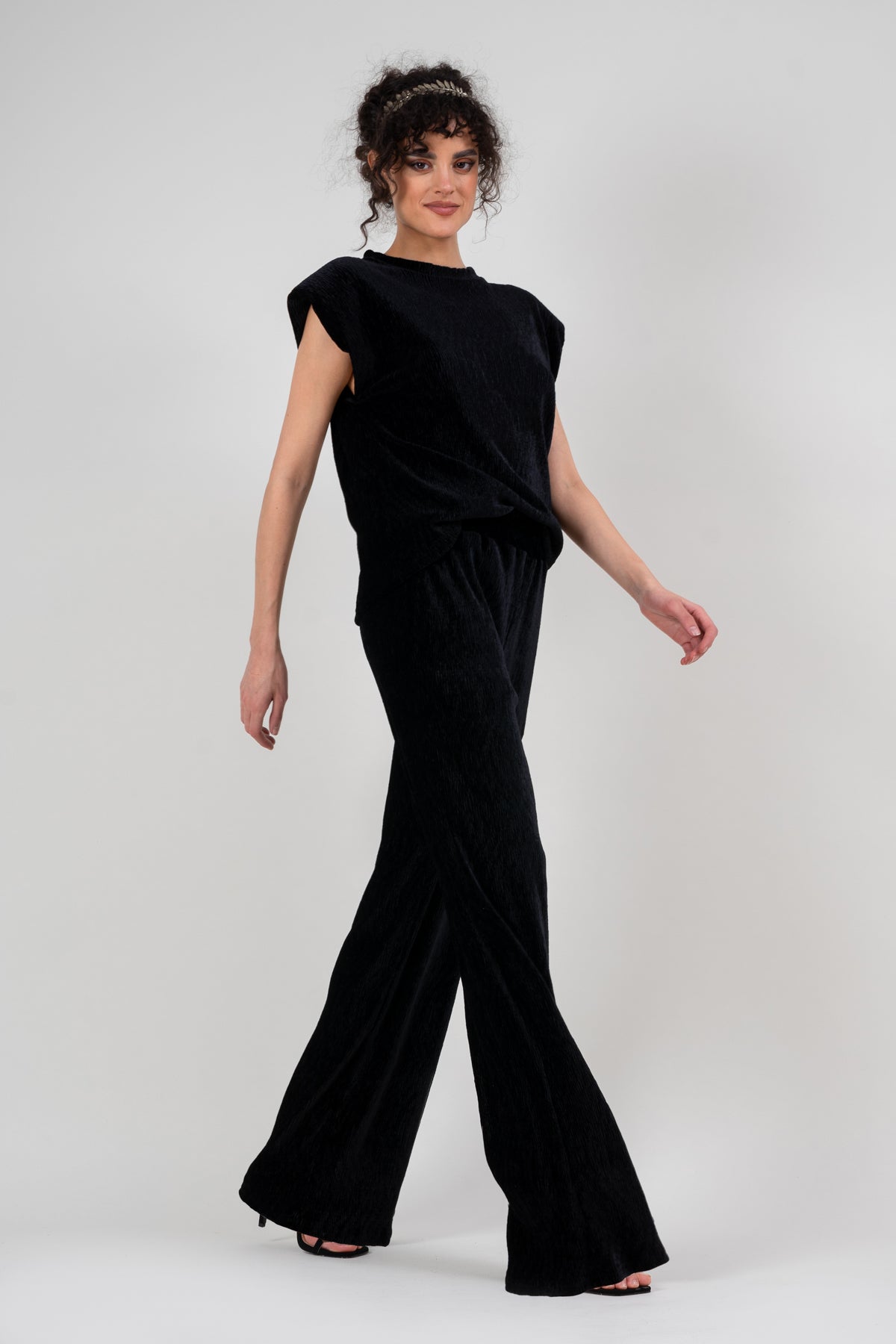 Black Velvet Matching Set