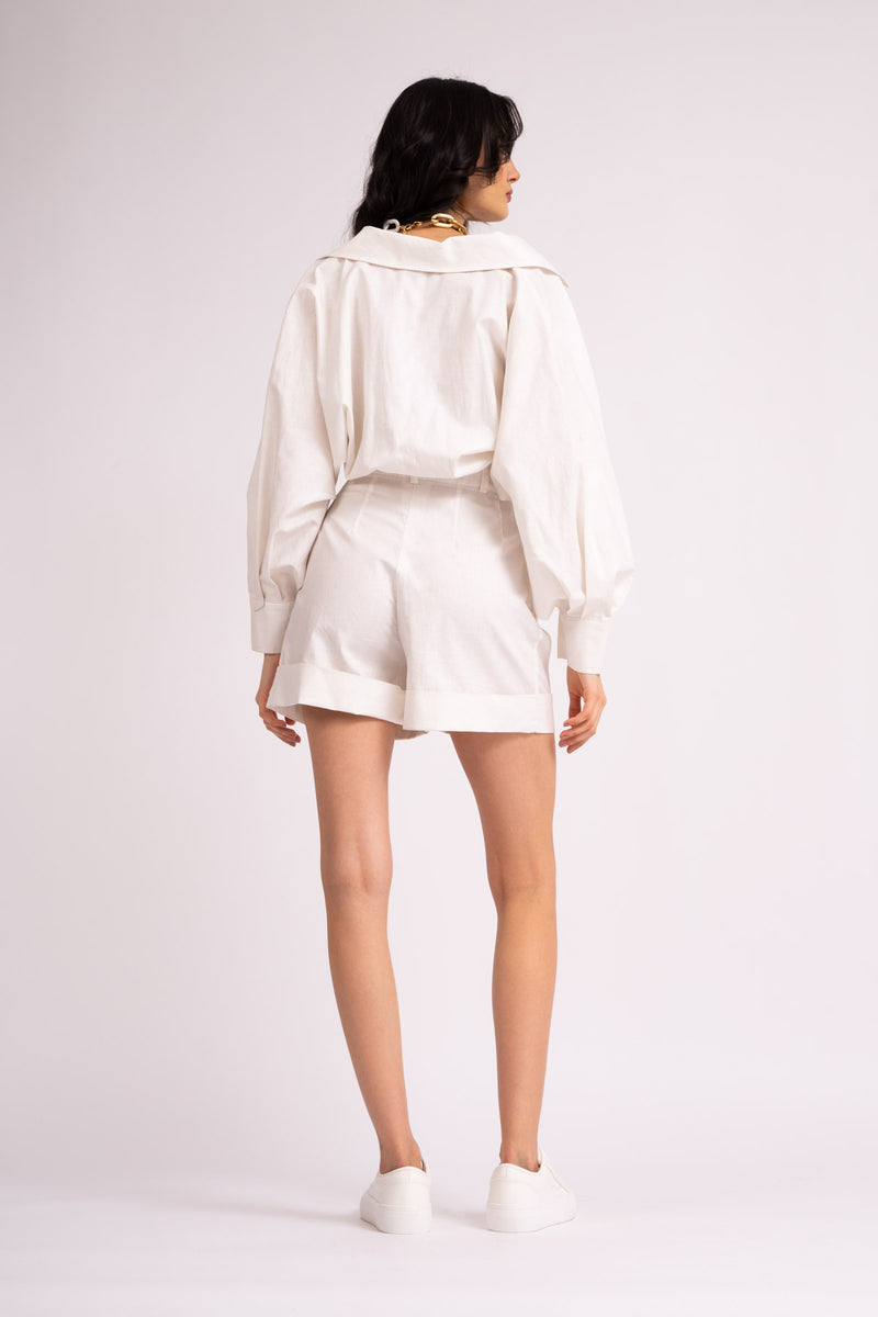 White mini jumpsuit