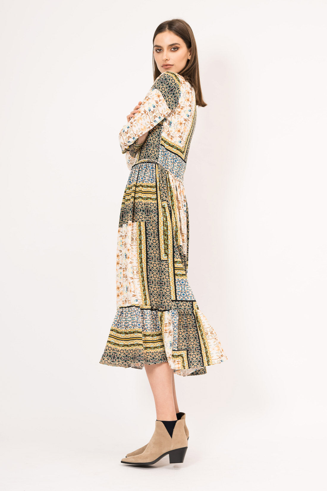 Rochie 3/4 cu maneca lunga