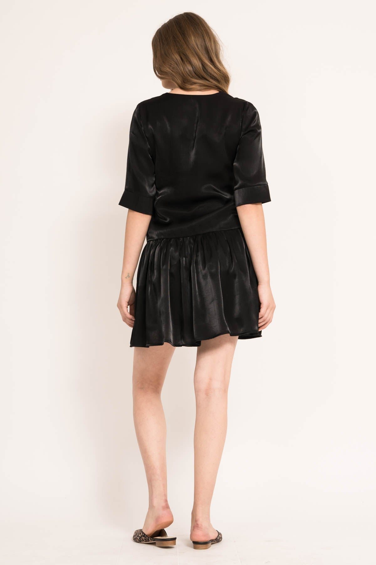 Rochie mini cu maneci 3/4