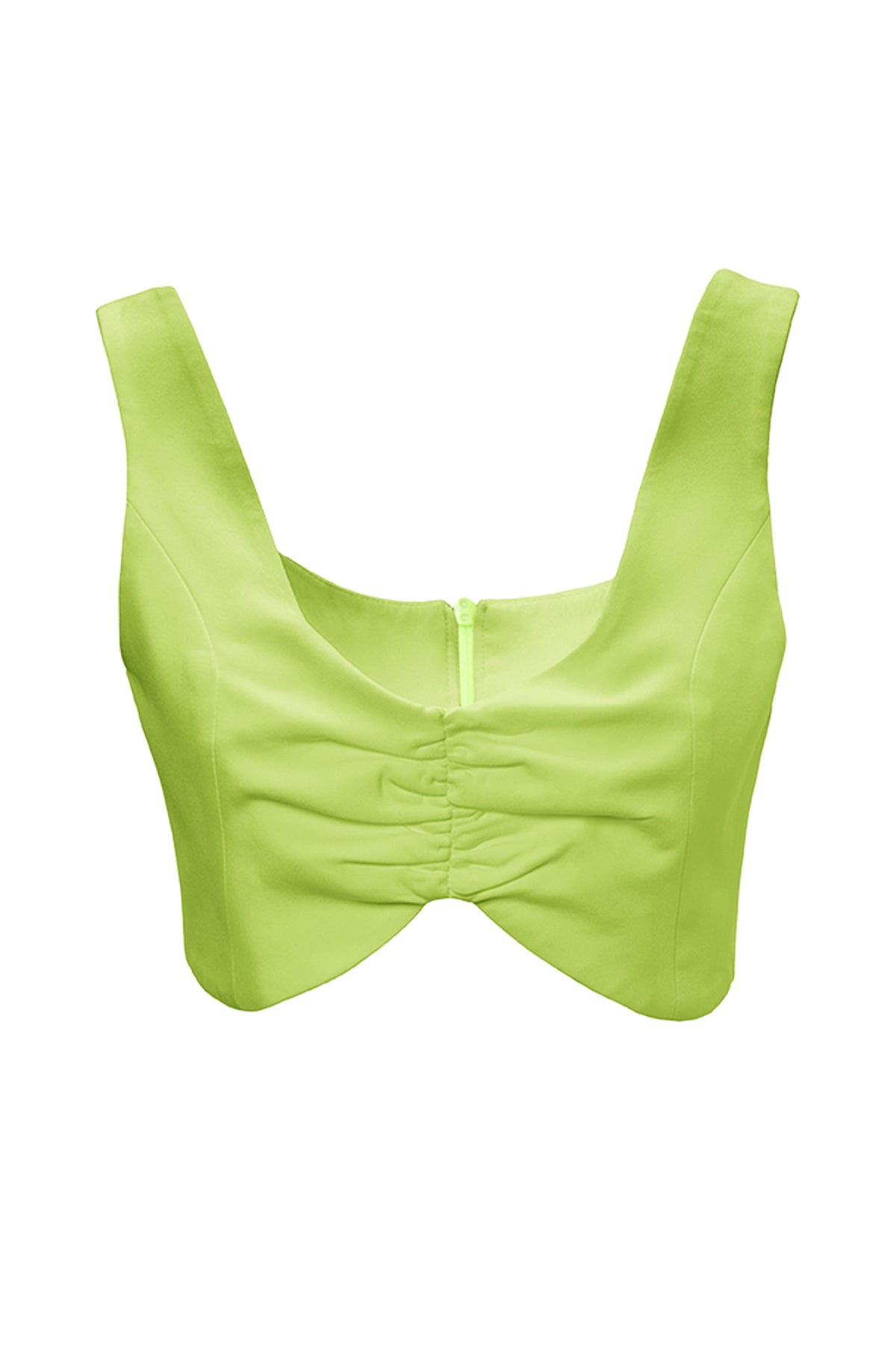 Lime suit with blazer with oversized shoulders and shorts - With Top/Without Top