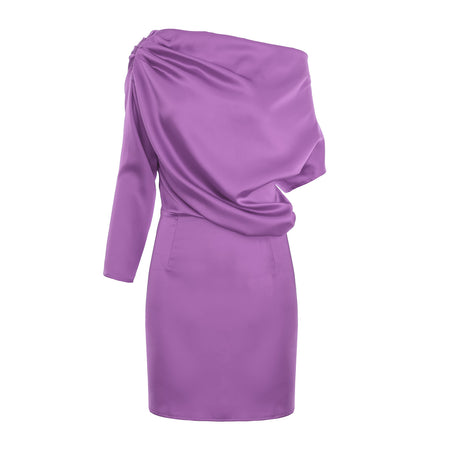 Rochie mini Crimson Lilly Elegance cu umeri goi