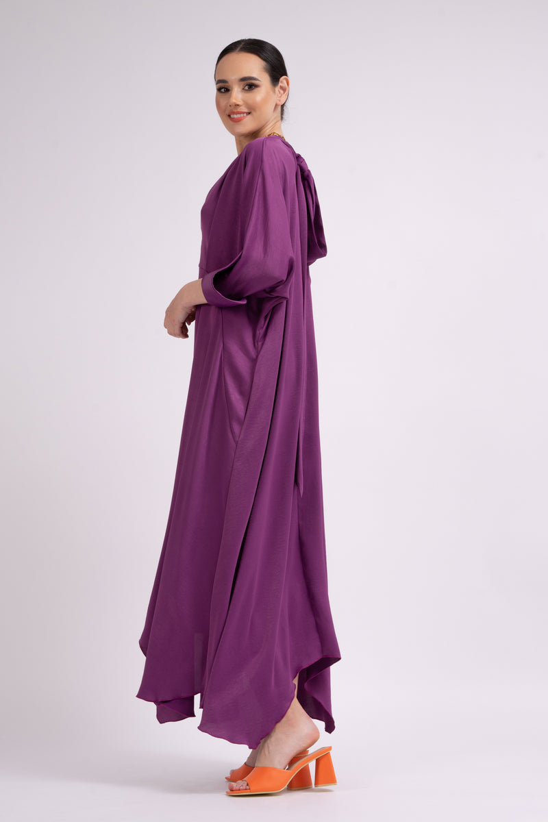 Deep purple maxi dress