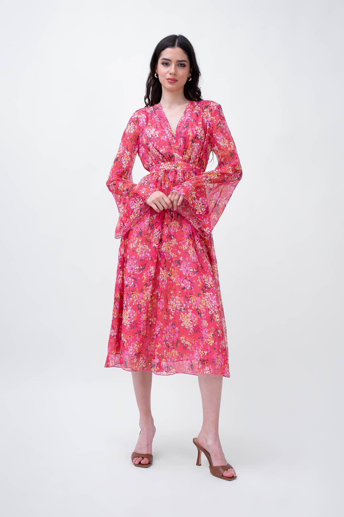 Floral Printed Midi Dress