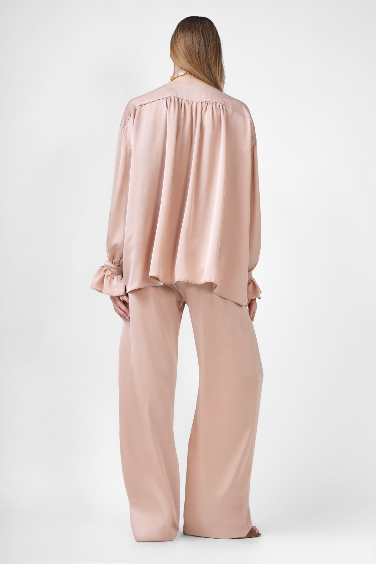 Bronze Set With Blouse With Cuffs And Pants