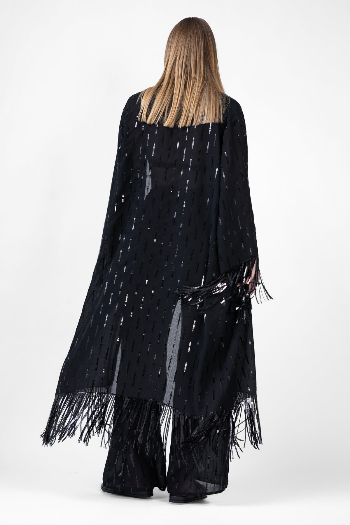 Set de plaja cu paiete negre