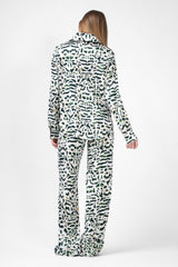 Green Printed Matching Set With Shirt And Trousers