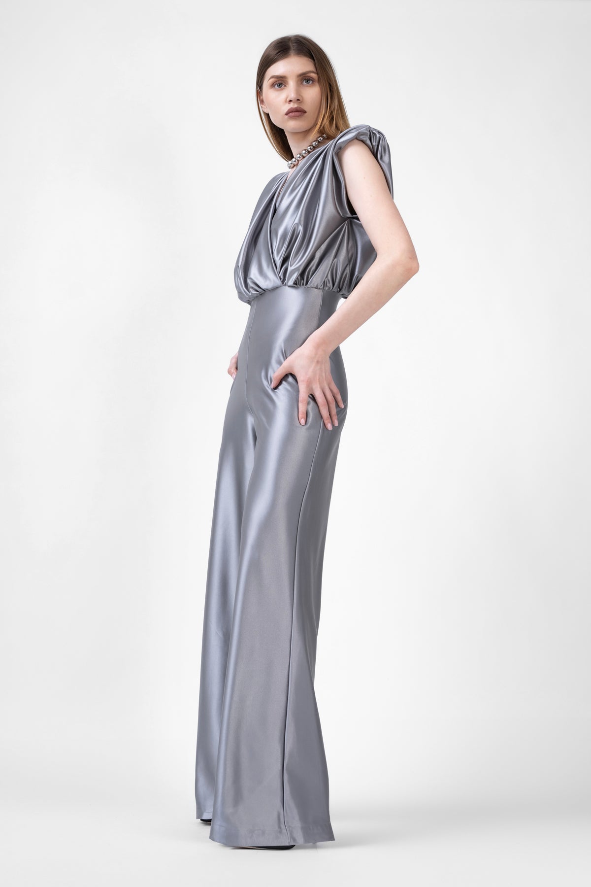 Salopeta Maxi Gri Metalizat