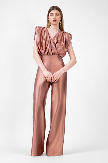 Bronze Maxi Jumpsuit