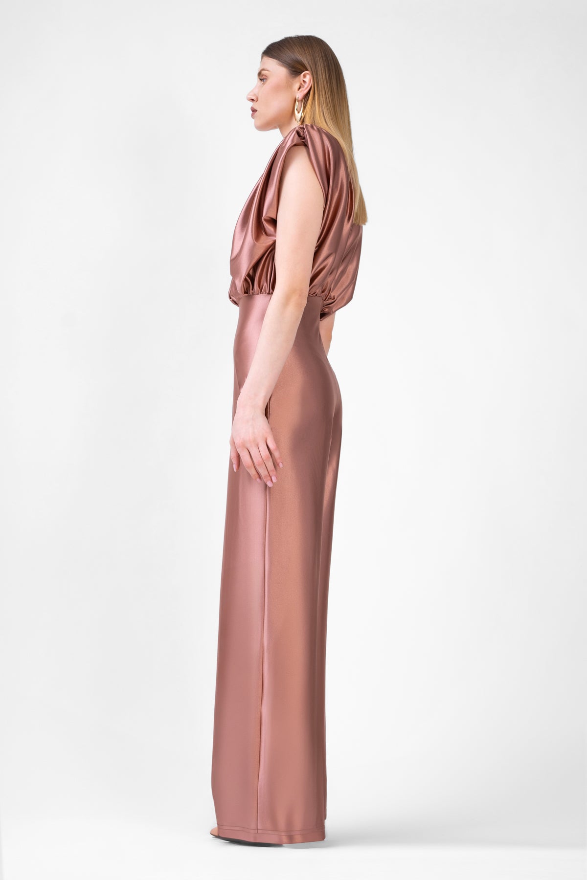 Bronze Maxi Jumpsuit