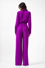 Purple Straight Jumpsuit