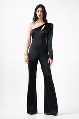 Black Jumpsuit With Cut-Out