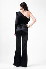 Black Jumpsuit With Cut-Out