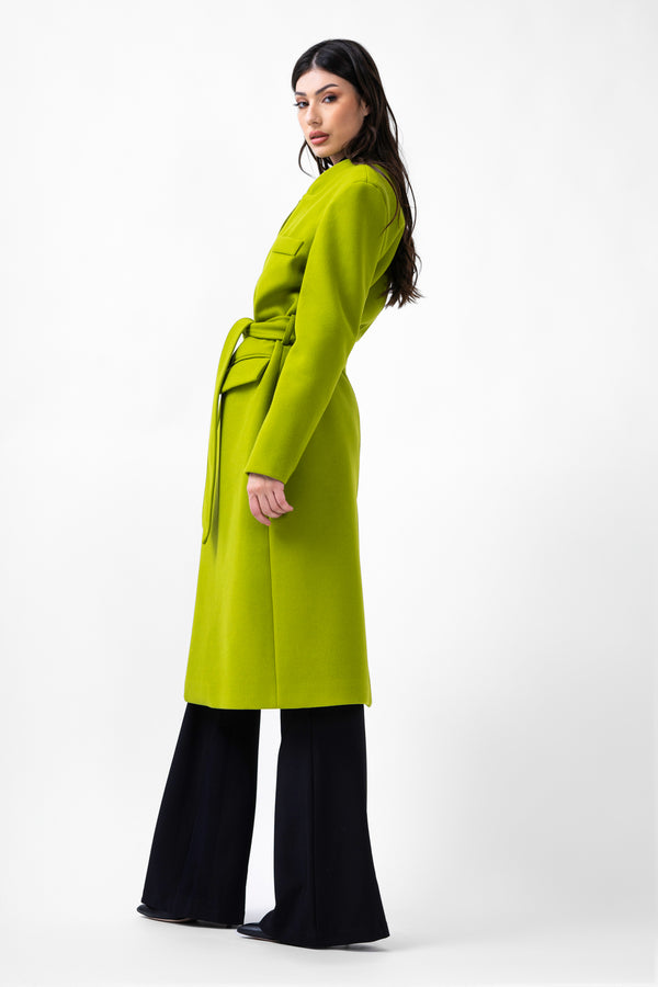 Manteau vert citron