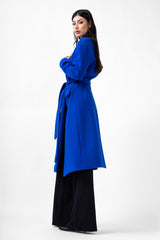 Manteau bleu électrique