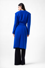 Manteau bleu électrique