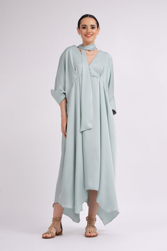 Robe maxi menthe