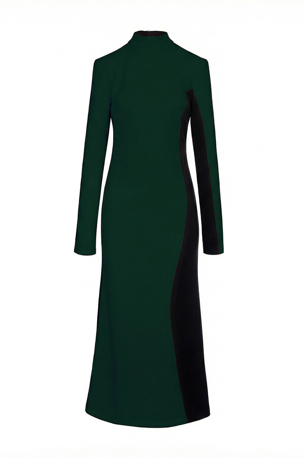 Rochie maxi bicoloră din modal