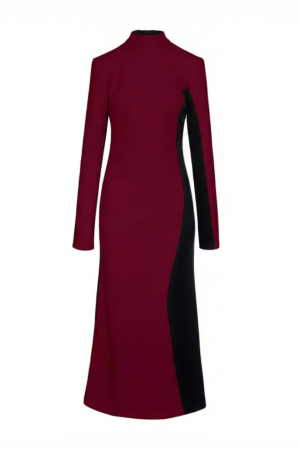 Rochie maxi bicoloră din modal