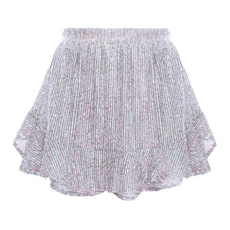 Light Multicolour Sequin Mini Skirt