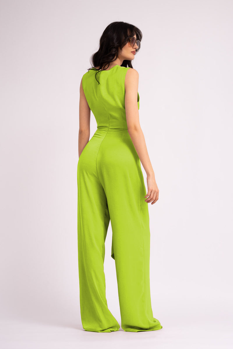 Neon Jumpsuit With Knot