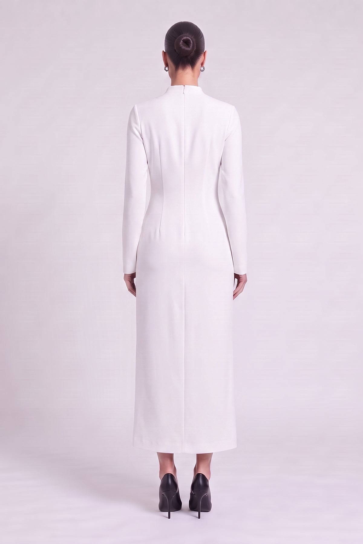 Rochie maxi bicoloră din modal