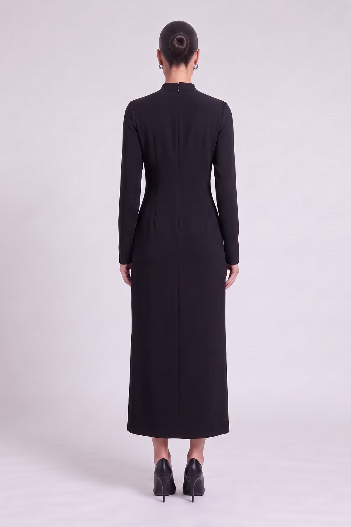 Rochie maxi bicoloră din modal