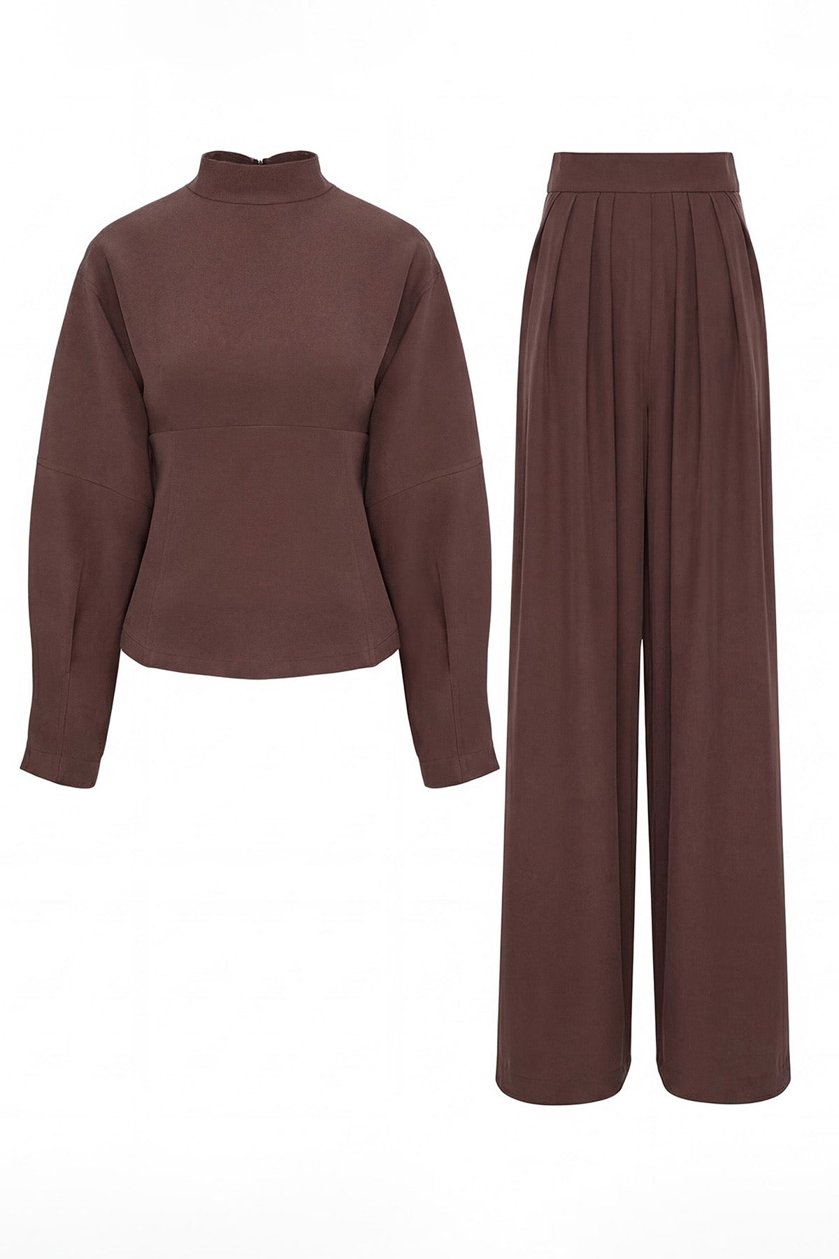 Brown Minimalist Elegant Set